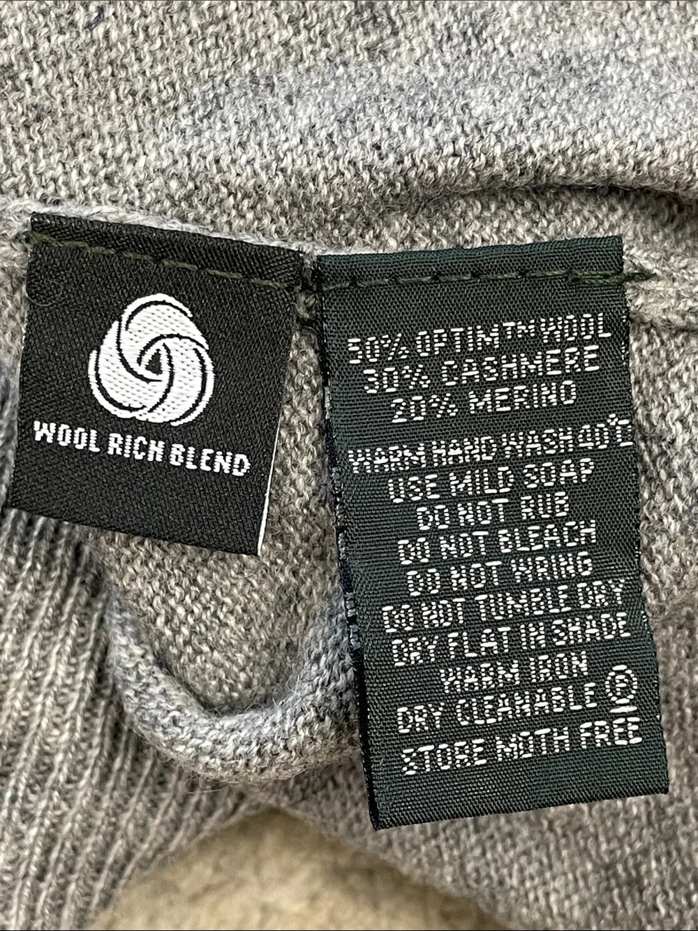 NWT Rodd & Gunn Queenstown Sweater Fog Gray Wool Cashmere Sz 3XL